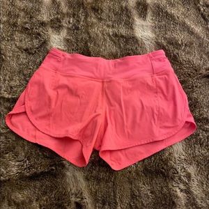 Lululemon shorts Orange pinkish size 6reg